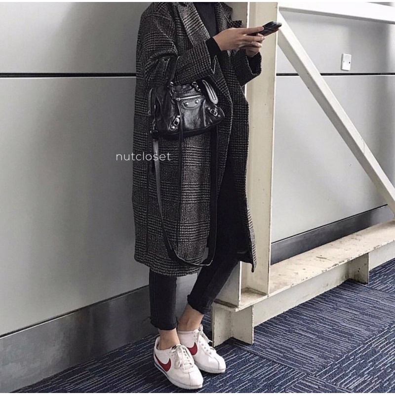 Áo Dạ Kẻ Dáng Dài/Ngắn Style Hàn Quốc | BigBuy360 - bigbuy360.vn