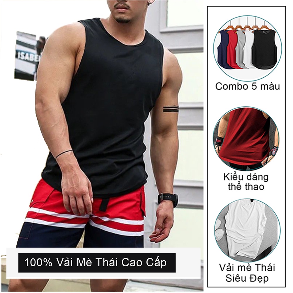 Áo ba lỗ nam thiết kế sát nách để chơi thể thao tập gym Form Chuẩn - GUU SHOP