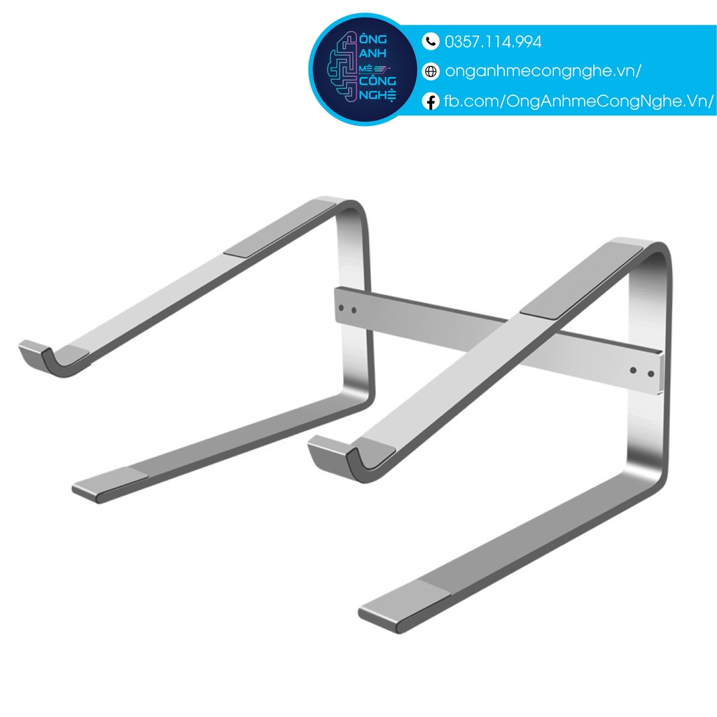 Giá đỡ tản nhiệt Nhôm cho Macbook, Laptop, Máy tính bảng, iPad, Surface ( Dày 6mm)