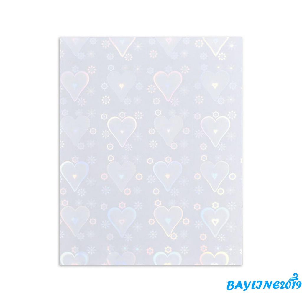 [Hàng mới về] Miếng dán trang trí móng tay hình trái tim nhiều màu sắc thời trang