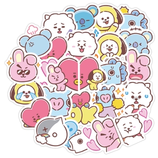 Set 40 nhãn dán họa tiết BTS dễ thương để trang trí