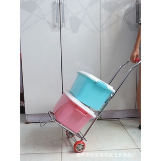 Xe đi chợ gấp gọn tiện lợi, có thể dùng kéo hàng, shop chụp ảnh thật