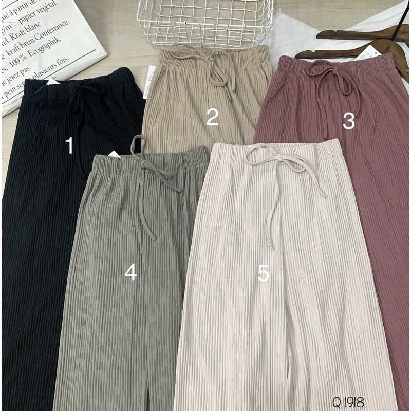 Quần ống rộng thun dày dập li chống nhăn ( hình thật, đổi trả nếu không giống hình ) Q1918 | BigBuy360 - bigbuy360.vn