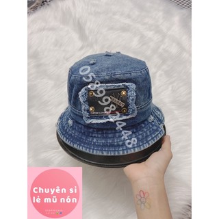 NÓN BUCKET TAI BÈO CỤP MẠC SẮT JEANS