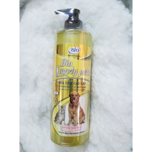 [xã kho] Sữa tắm chó mèo Bio Lovely ⚡ FREESHIP ⚡ Bio Lovely Pet 450ml Sữa tắm dưỡng lông chó mèo siêu mượt, khử mùi hôi