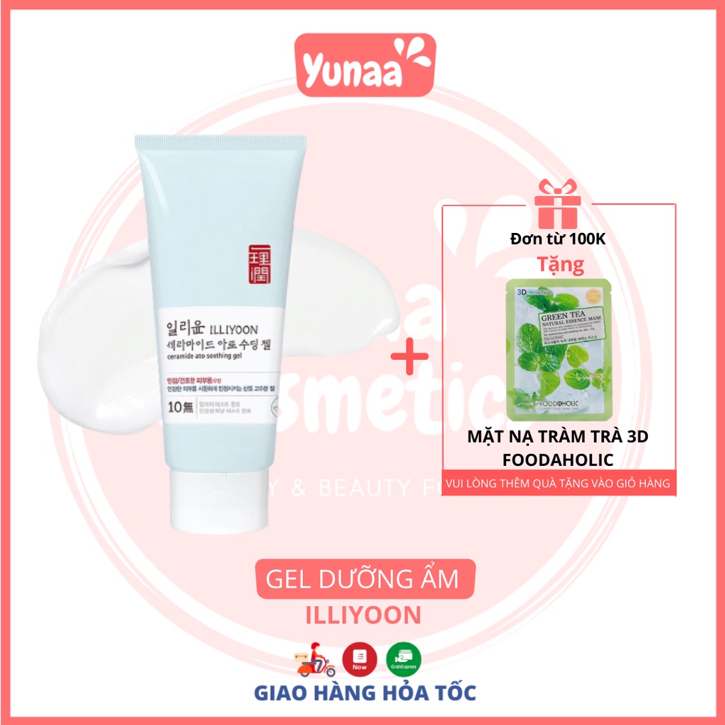 [Chính Hãng] Gel Dưỡng Ẩm ILLIYOON CERAMIDE ATO SOOTHING GEL 175 ML - Kem Dưỡng Ẩm Cho Mẹ và Bé - Yunaa Cosmetics