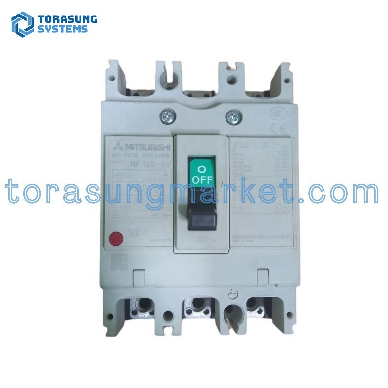 Cầu Dao Tự Động / MCCB Mitsubishi NF125-SV 3P 40A | Hàng Chính Hãng