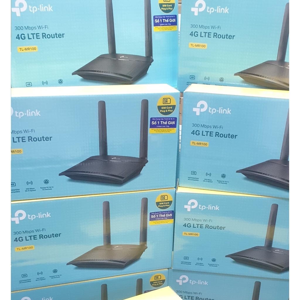 Bộ Phát WiFi Router 4G LTE MR100 TPLink Có Cổng Lan