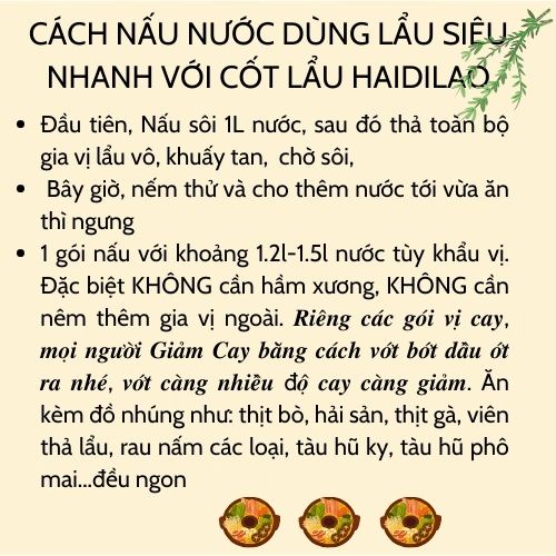 Lẩu Khô Haidilao, Gia vị xào hải sản 220g cay thơm, date mới, giao nhanh 2h - LuNa Store