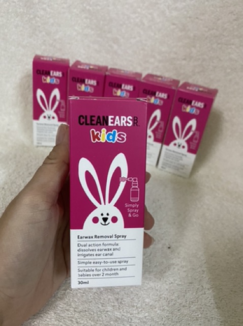 [HÀNG ÚC-HÀNG CHUẨN] Dung dịch xịt tan ráy tai CleanEar Clean Ear Kids 30ml.