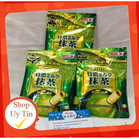 ✅Kẹo Matcha trà xanh UHA 8.2 Nhật Bản mẫu mới 2019