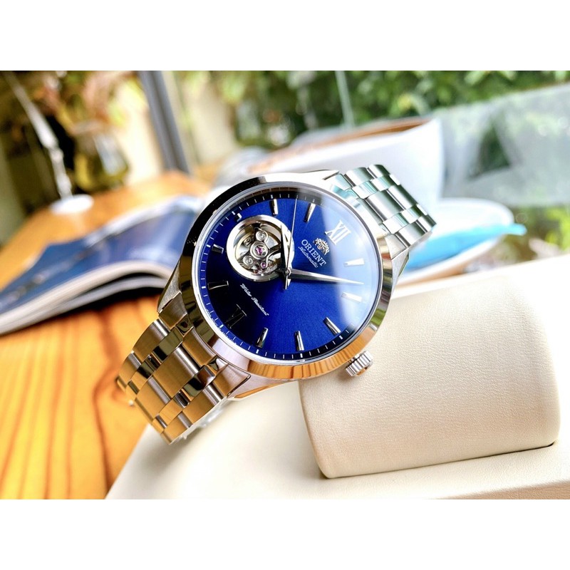 Đồng hồ nam dây thép Orient Automatic Blue FAG03001D0