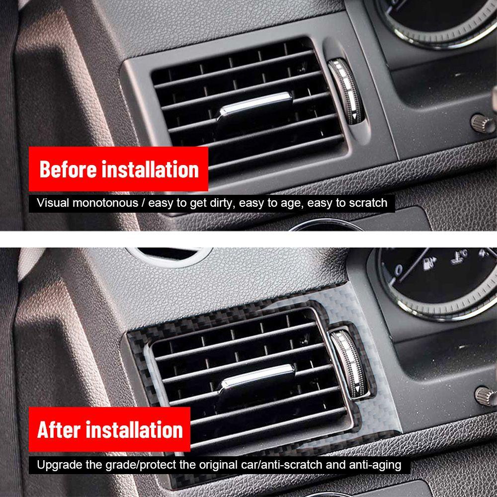 Set 2 Vòng Dán Trang Trí Ống Xả Khí Xe Hơi Benz C Class W204 2007-2010