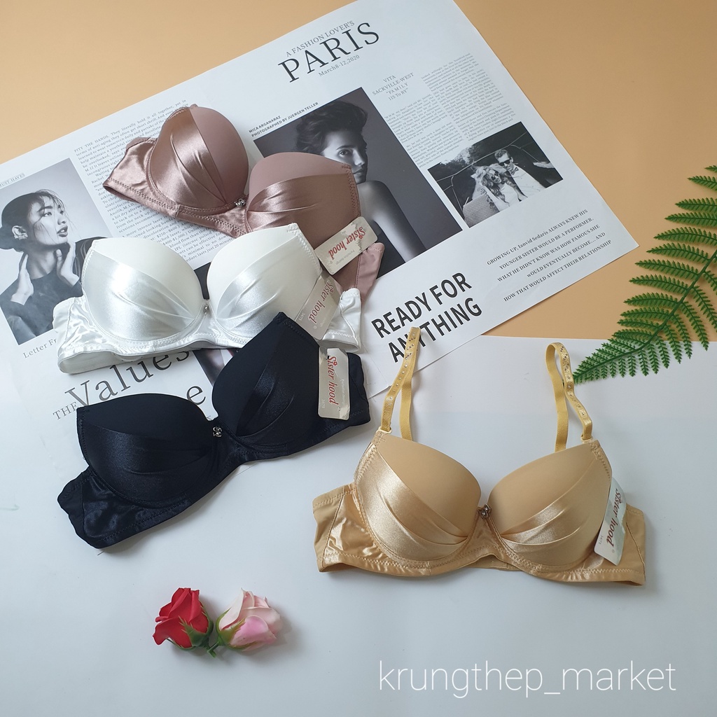 ÁO LÓT SISTERHOOD 689 , ĐỆM NHẸ , CÓ VIỀN VẢI BÓNG , CÓ GỌNG HÀNG THÁI LAN