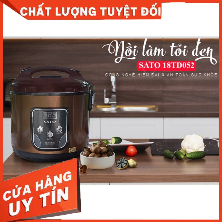 Nồi làm tỏi đen SATO 18TD052 Chính Hãng bảo Hành 12 Tháng. [ViệtTech]