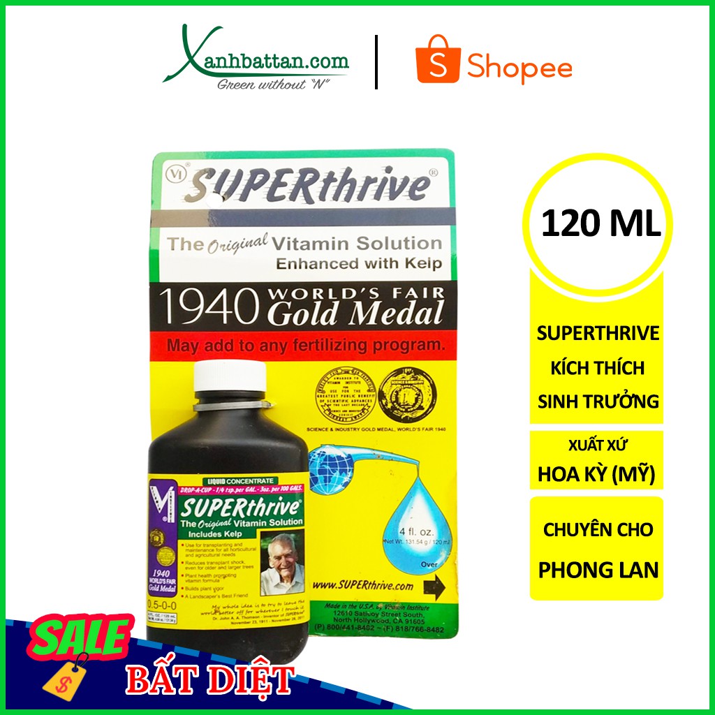 SuperThrive Kích Thích Sinh Trưởng Cho Hoa Lan Hàng Của Mỹ Loại 120ml