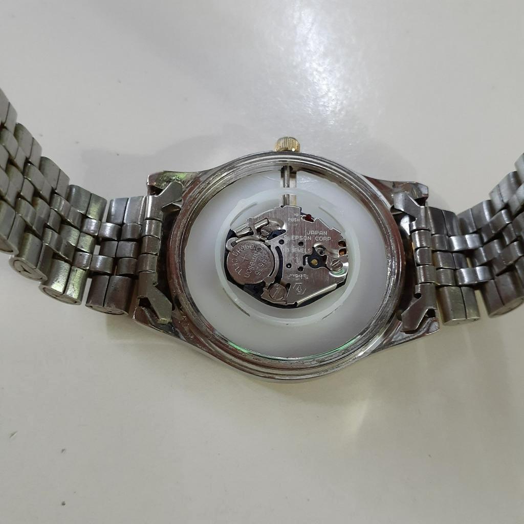 Đồng hồ nam tay nhỏ tay vừa Junos demi vàng second hand si Nhật