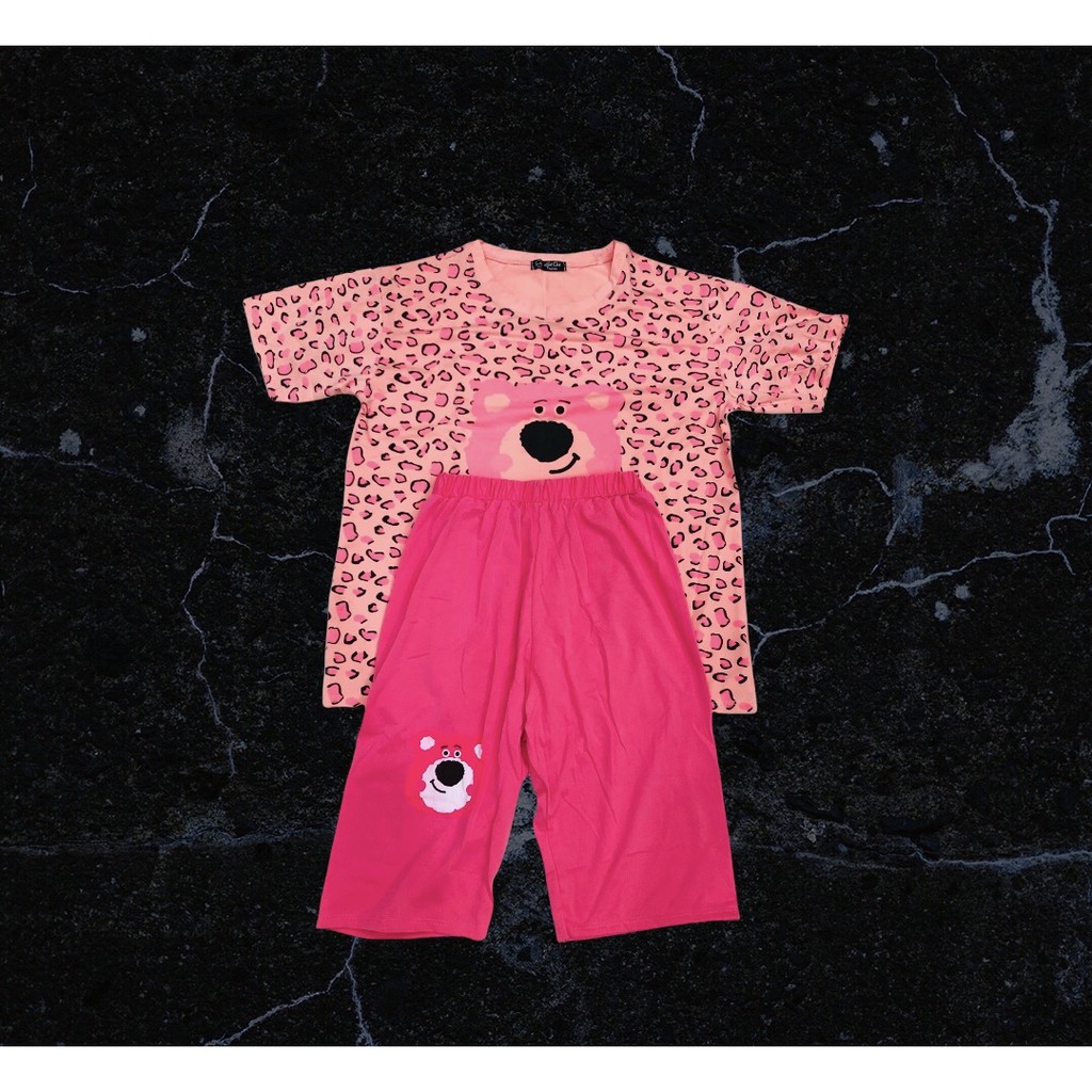 [Hot Deal] Bộ Thun Gấu Hồng Vải Thun Mềm Mát Cao Cấp | BigBuy360 - bigbuy360.vn