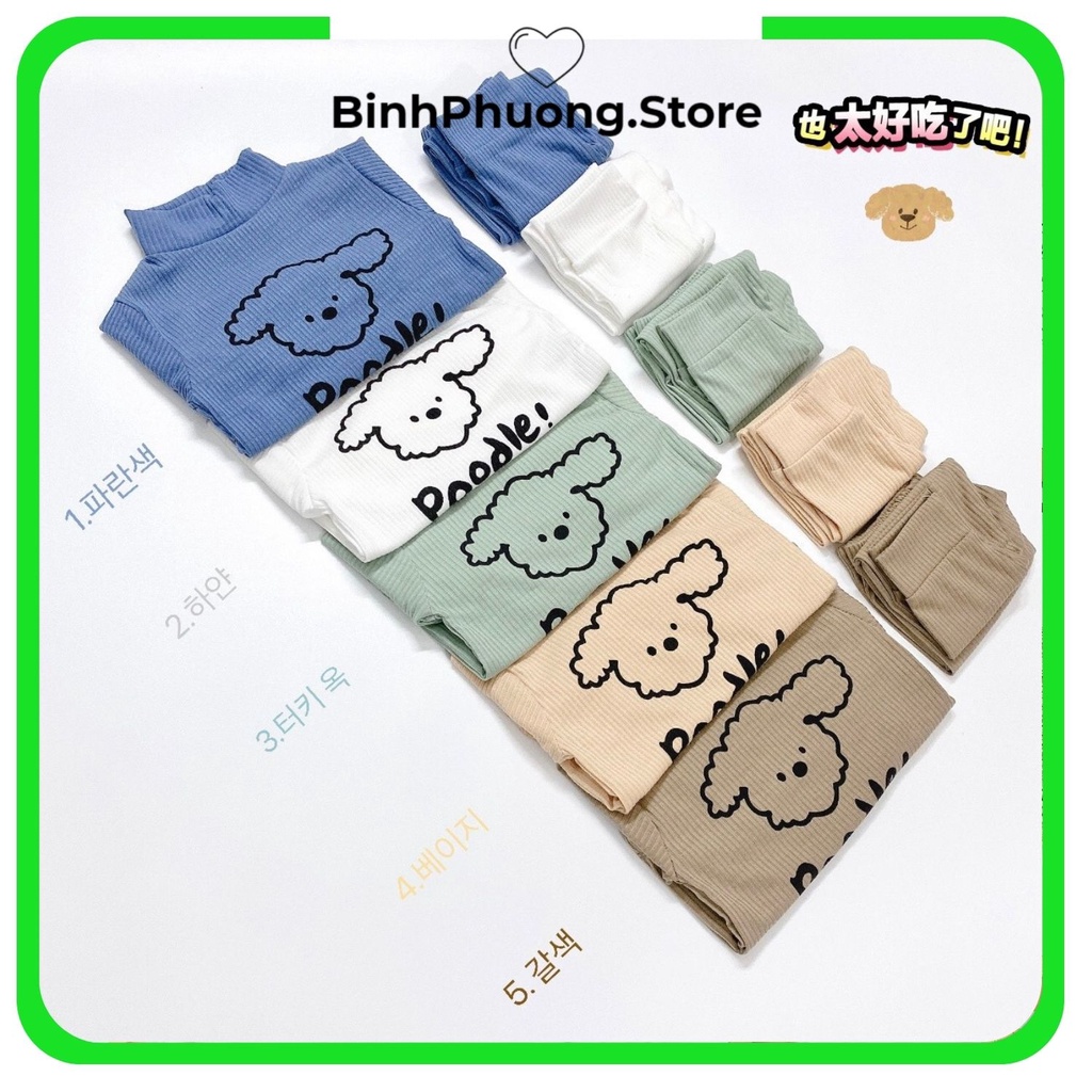 Bộ Len Cho Bé, Đồ Bộ Tăm Lạnh Cừu Dolly Dài Tay Thu Đông Cổ 3cm Cho Bé Trai Gái Minky Mom Binhphuong.store