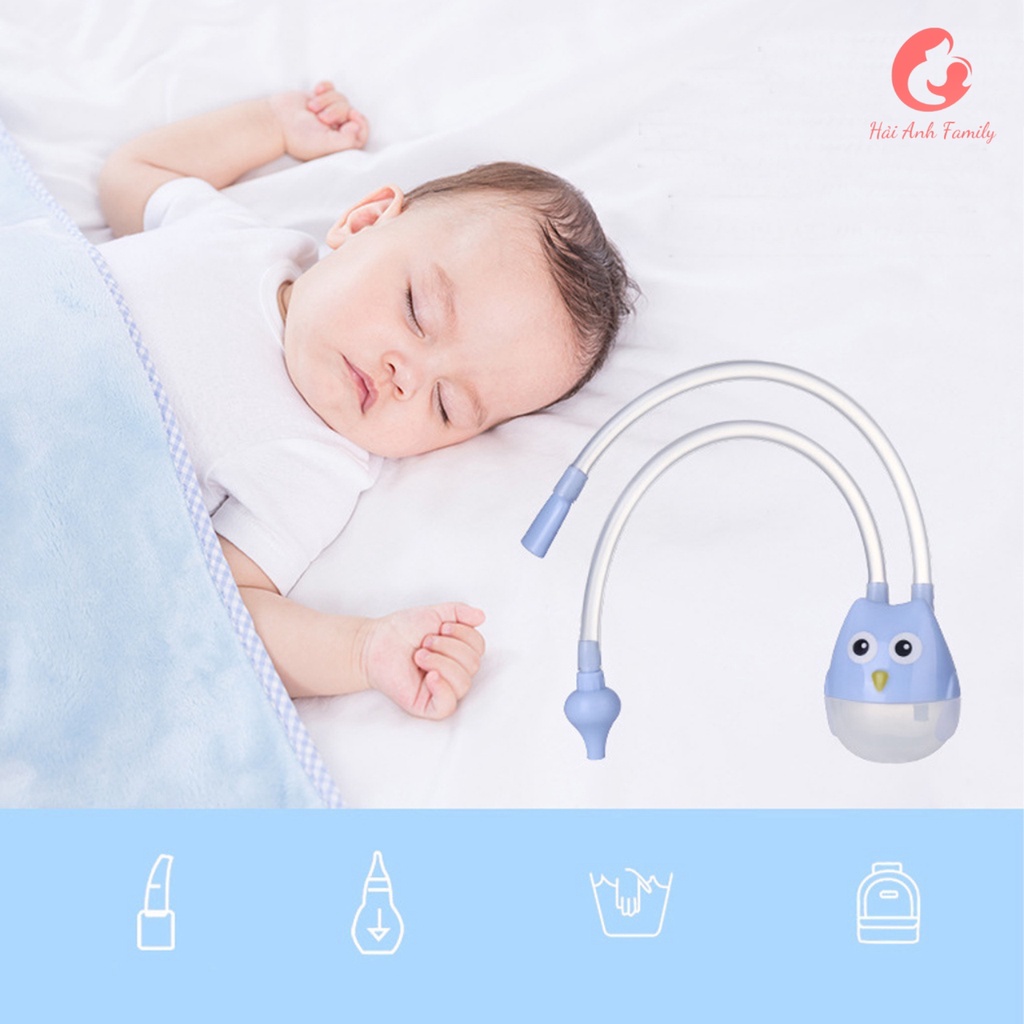 Dụng cụ hút mũi đầu silicon siêu mềm, an toàn cho bé