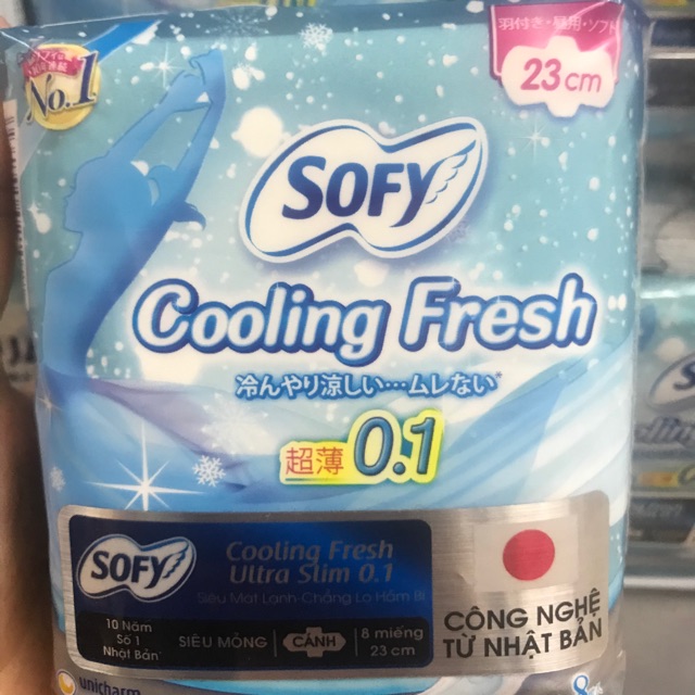 BVS SOFY COOLING FRESH 25cm 8 mieng GIÁ BÌA 42k