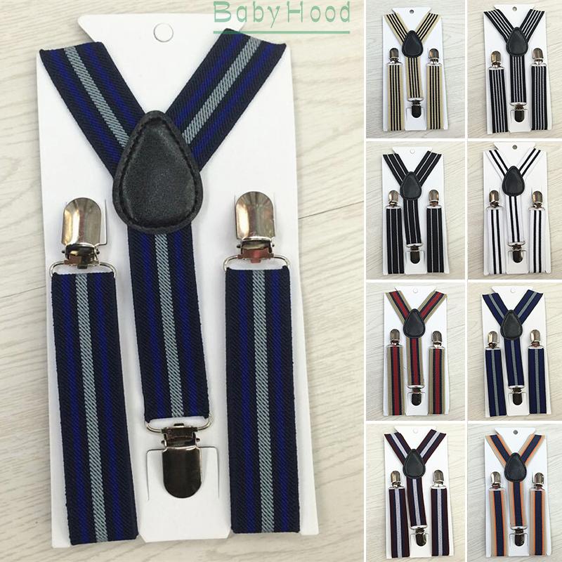 Dây đai cố định quần hình chữ Y in kẻ sọc thời trang cho bé trai