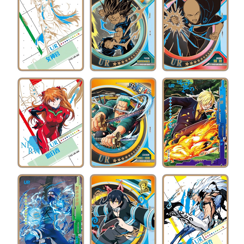 Thẻ nhân phẩm nhân vật ANIME SHOUNEN card pack ảnh chibi gacha