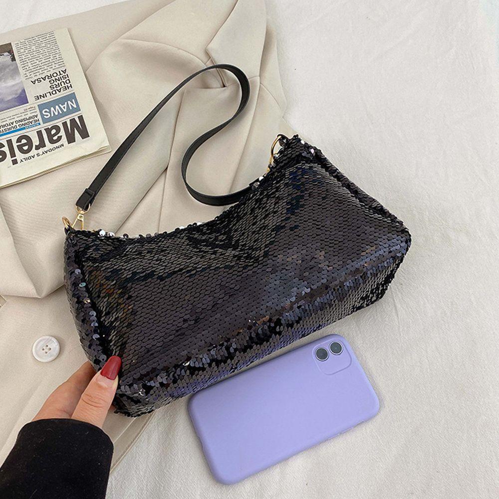 CLEVER Túi Đeo Vai Đính Kim Sa Lấp Lánh Thời Trang Cho Nữ