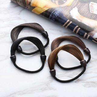 Dây cột tóc đính tóc giả độc đáo cho nữ