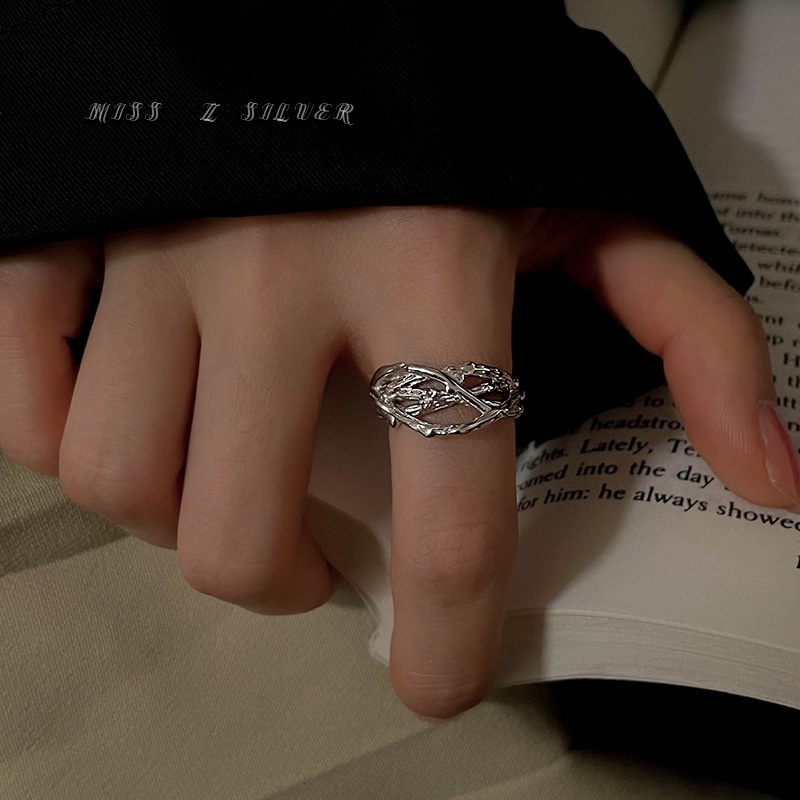 Nhẫn Thiết Kế Bất Đối Xứng Thời Trang Cá Tính Cho Nữ