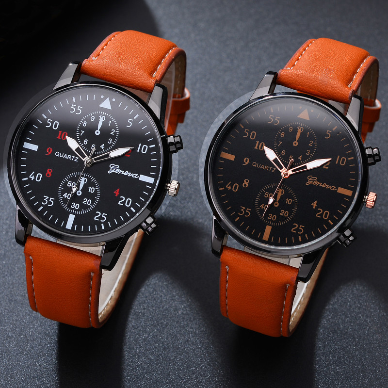 Đồng hồ Geneva phối dây da sành điệu cho nam | BigBuy360 - bigbuy360.vn