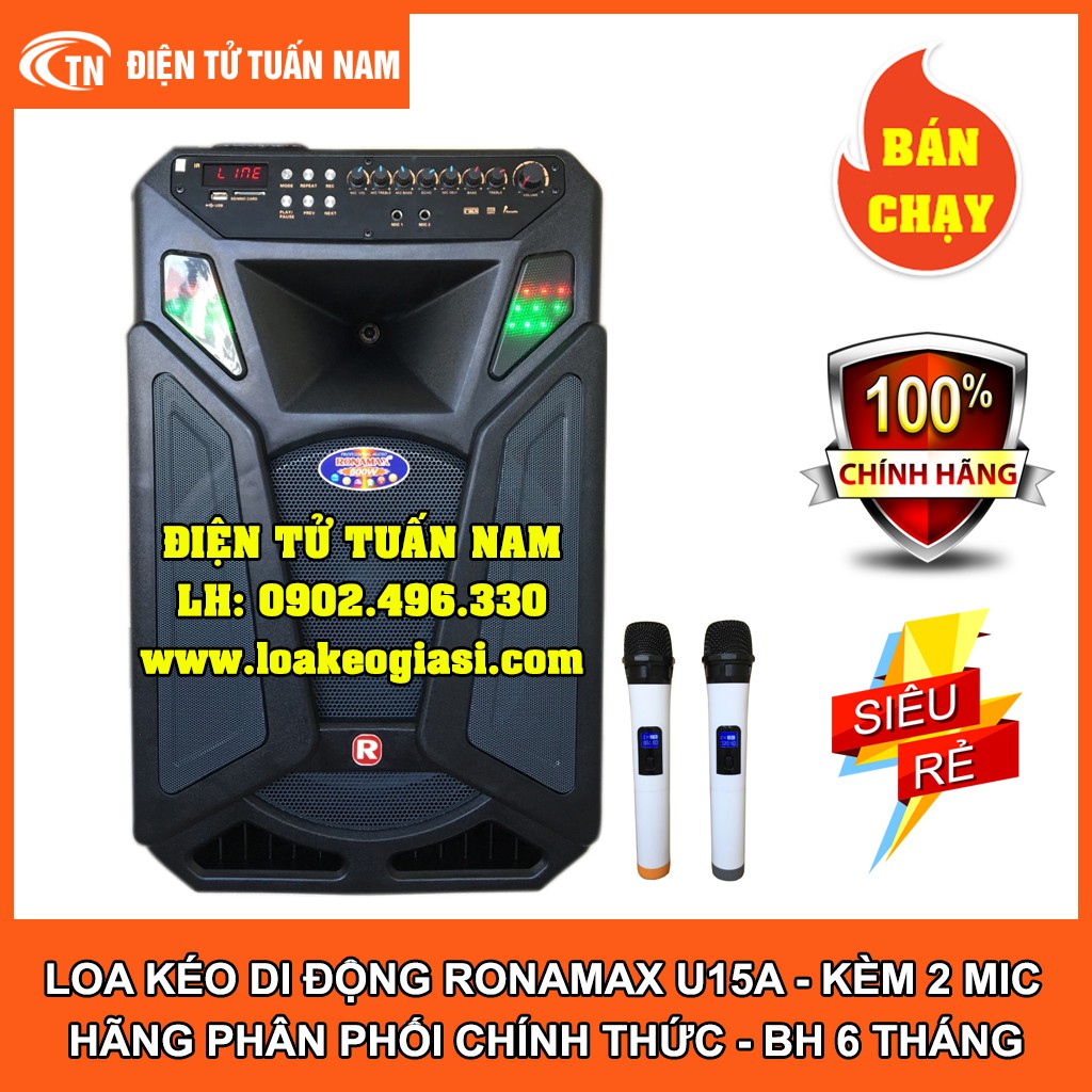 [FREESHIP TOÀN QUỐC] LOA KÉO DI ĐỘNG RONAMAX U15A