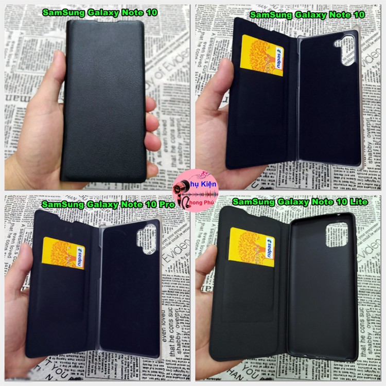 Bao Da Samsung Galaxy Note 10 / Note 10 Pro / Note 10 Lite / Note 10 Plus Kiểu Dáng Gấp 2 Mặt Và Có Phối Ví Sang Trọng