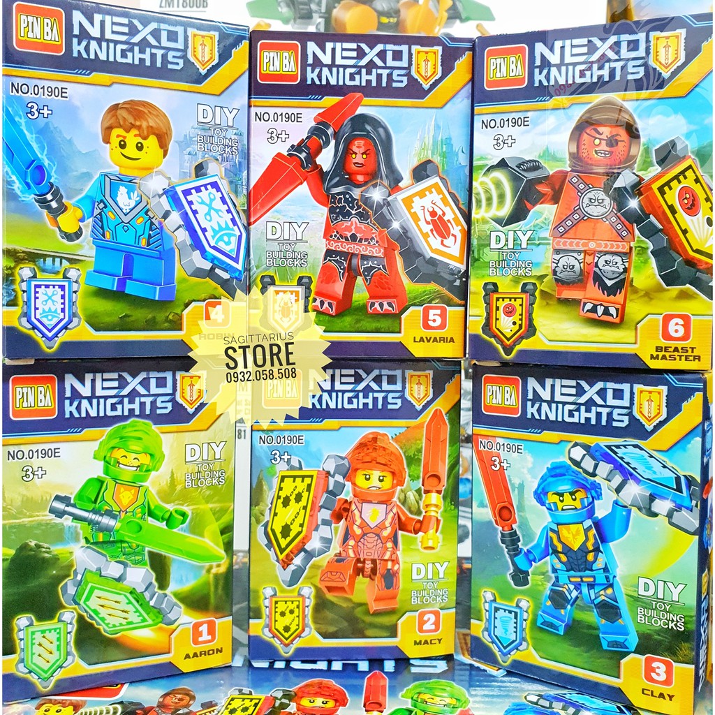 Minifigures 6 Chiến Binh Nexo Ver 1.0 ( Đủ Mẫu )