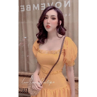 Đầm tiểu thư voan 2 lớp kèm ảnh thật shop chụp - 75651