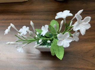 Hoa lài thái bonsai đất sét size mini