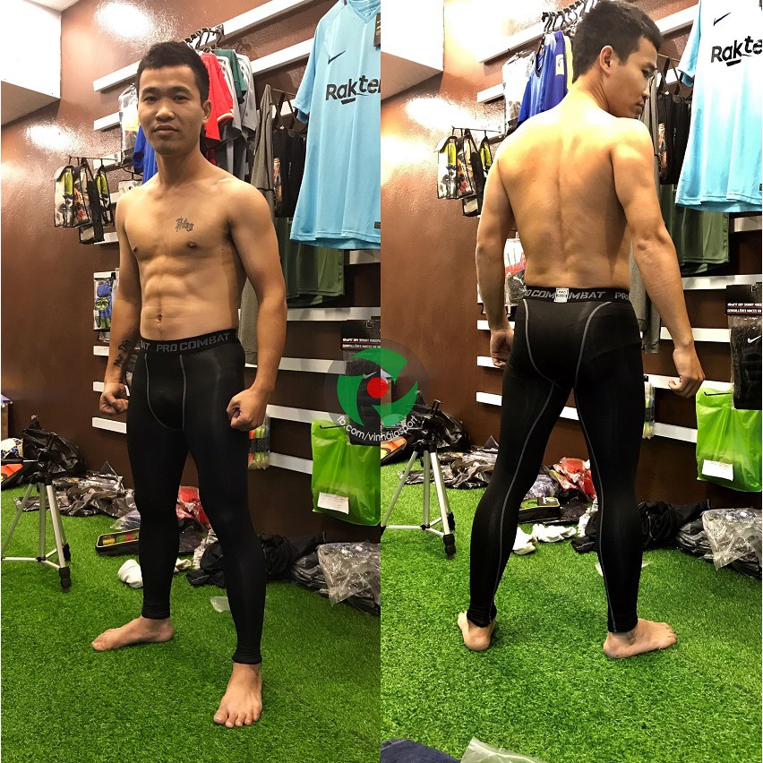 Quần giữ nhiệt, tập gym nam, quần bó chống xước Procombat