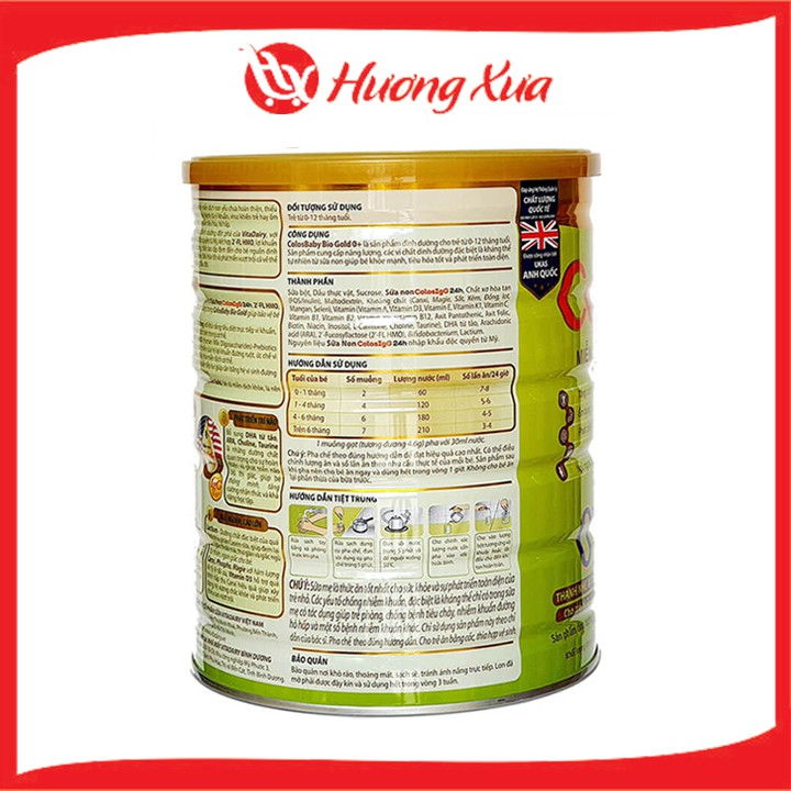 Sữa Colosbaby BIO Gold 0+ 800g Miễn dịch khỏe, Tiêu hóa tốt Hương Xưa Shop - HXS1709