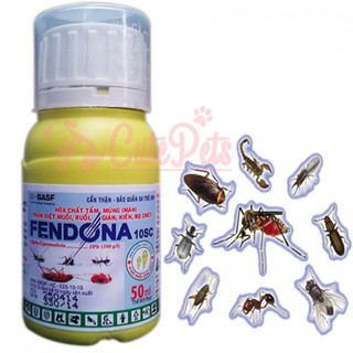 Dung dịch diệt côn trùng FENDONA 50ml Diệt muỗi, gián, ruồi, kiến, bọ chét - Cutepets