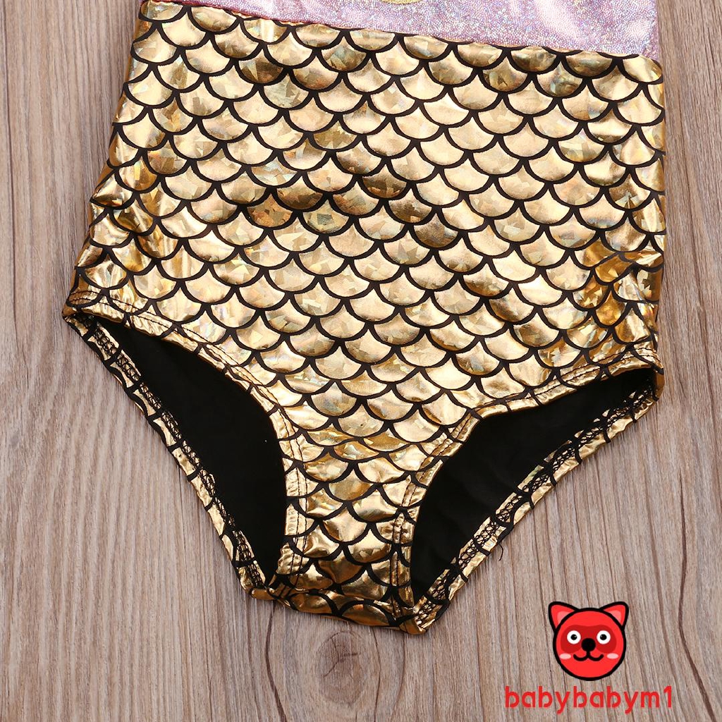 Bộ đồ bơi bikini hình nàng tiên cá cho bé gái