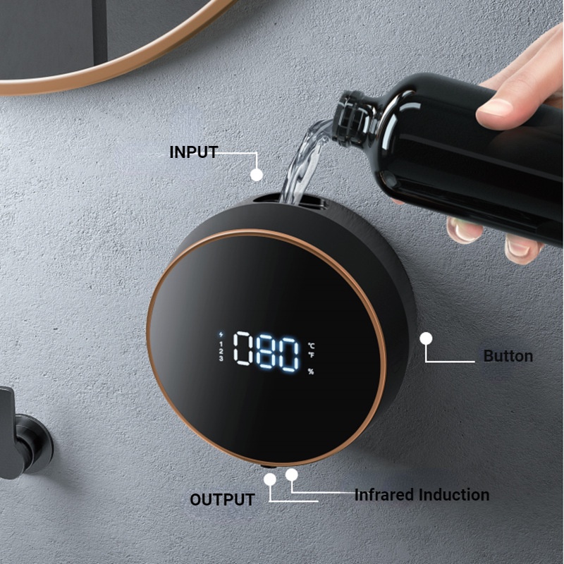 A - LIFE Bình Đựng Xà Phòng Rửa Tay Tạo Bọt Tự Động Cảm Ứng / Hồng Ngoại Tự Động Có Thể Sạc Lại