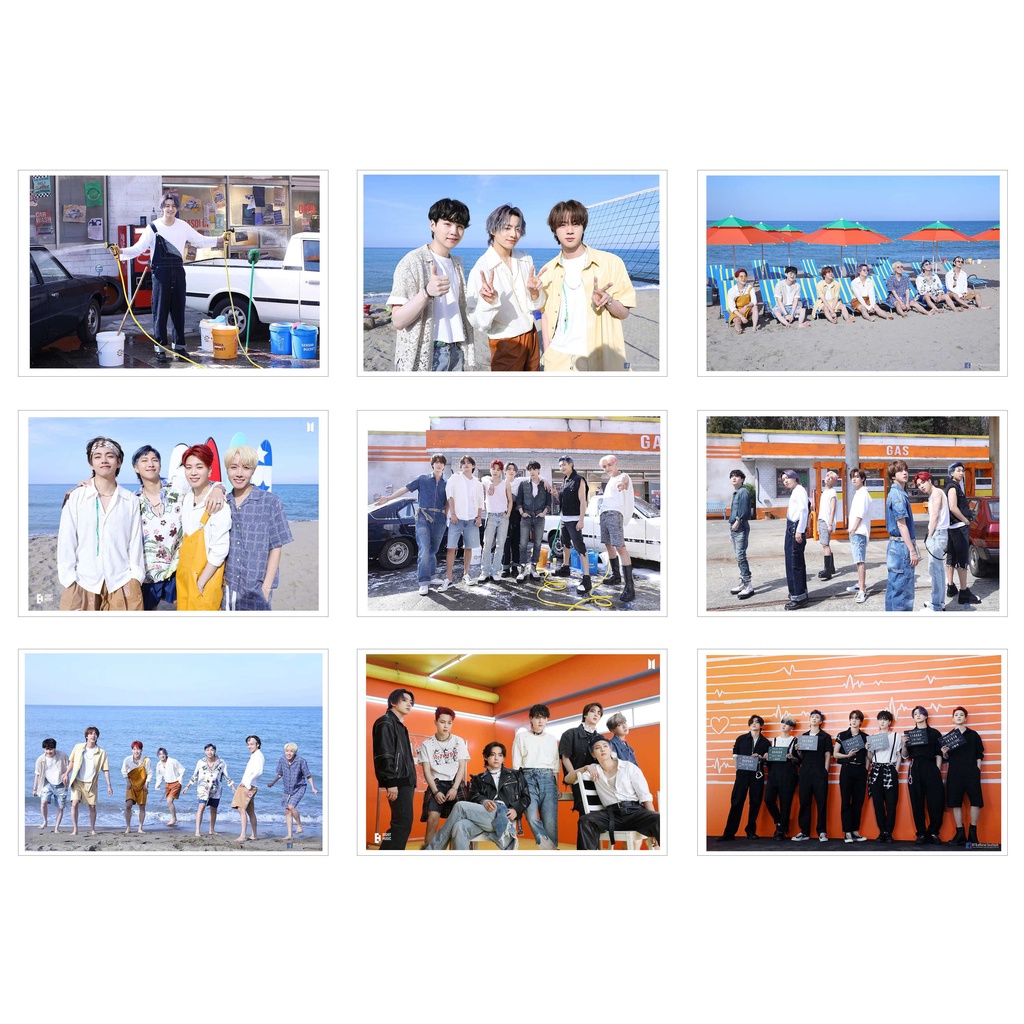 Ép Lụa] Lomo Card 36 Ảnh BTS - Butter CONCEPT PHOTO SKETCH