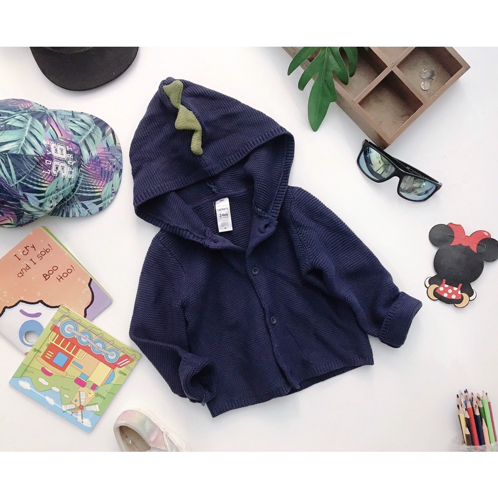 Áo khoác len có mũ cho bé - Hàng xuất dư - MC0162