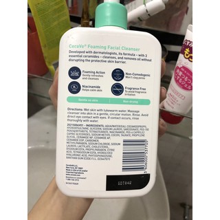 Sữa rửa mặt Cerave fullsize da dầu da khô