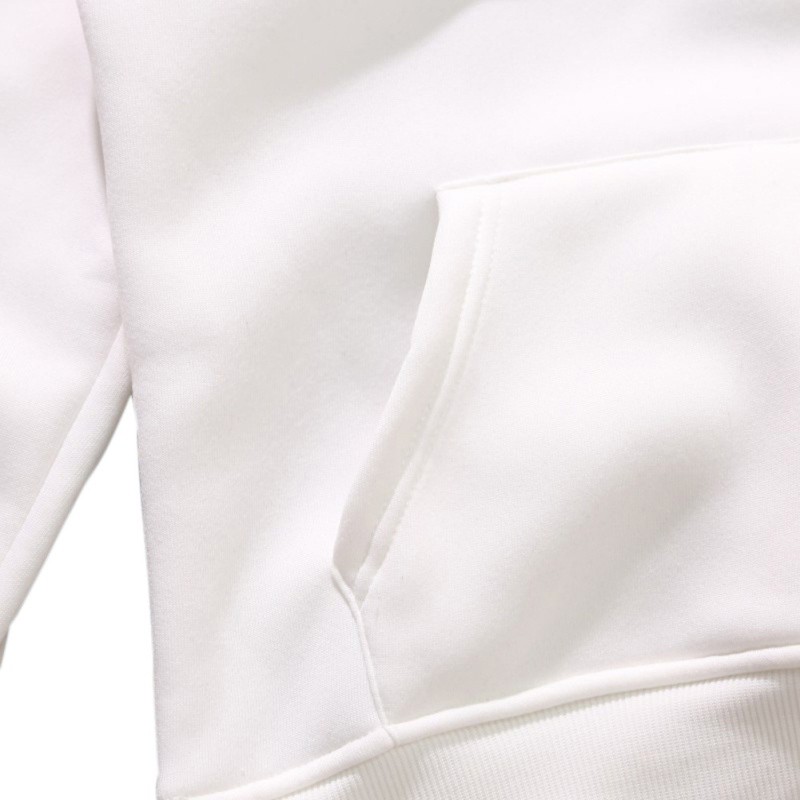 Áo hoodie màu trơn dáng rộng