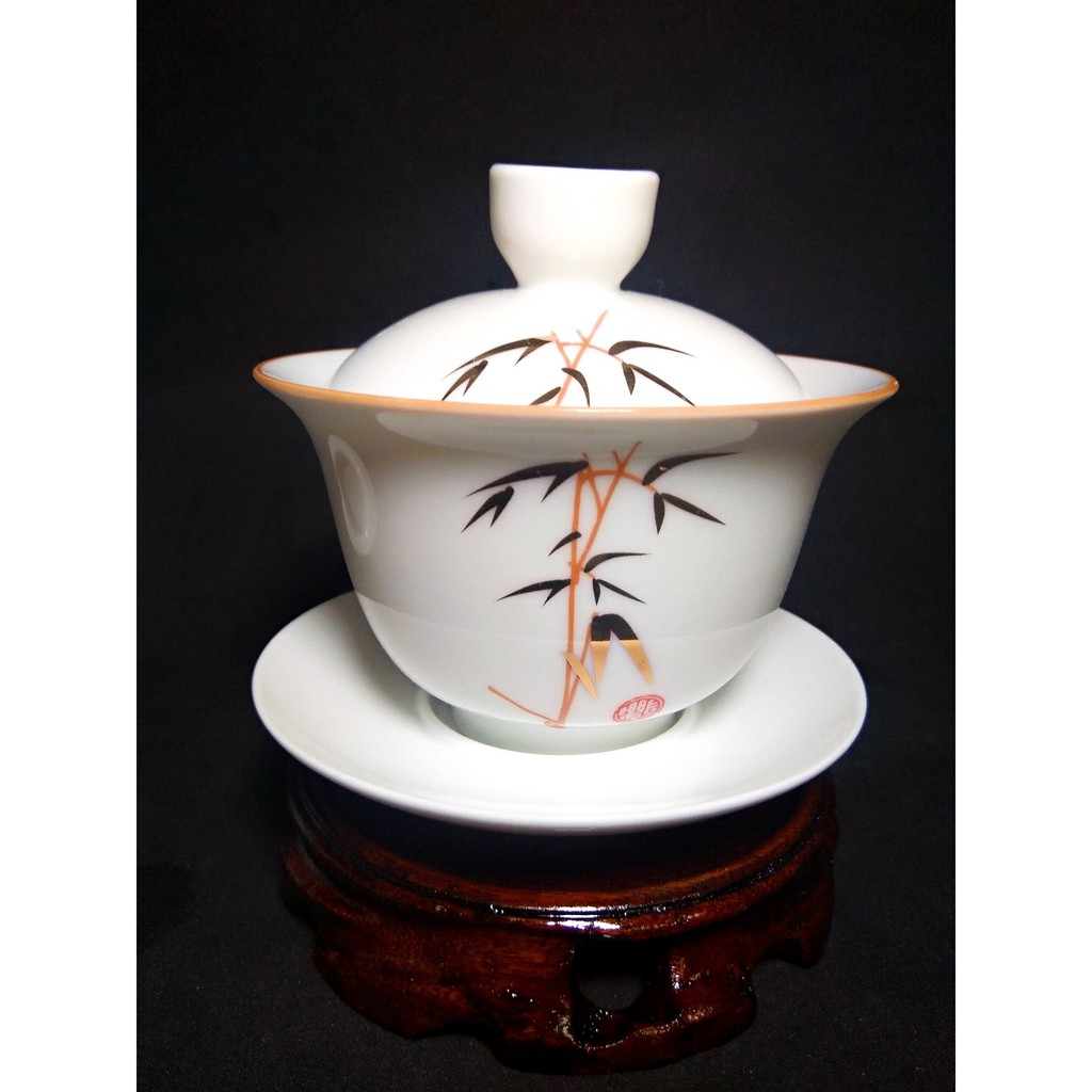 [CỔ NGHỆ THƯƠNG PHẨM] Chén Khải (loại to) mẫu Trúc