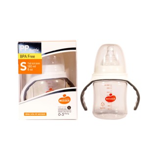 BÌNH SỮA WESSER 180ML CỐ RỘNG