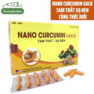 Nano Curcumin GOLD-  Công Thức Mới Kèm Tinh Chất Tam Thất Xạ Đen - Hộp 30 viên