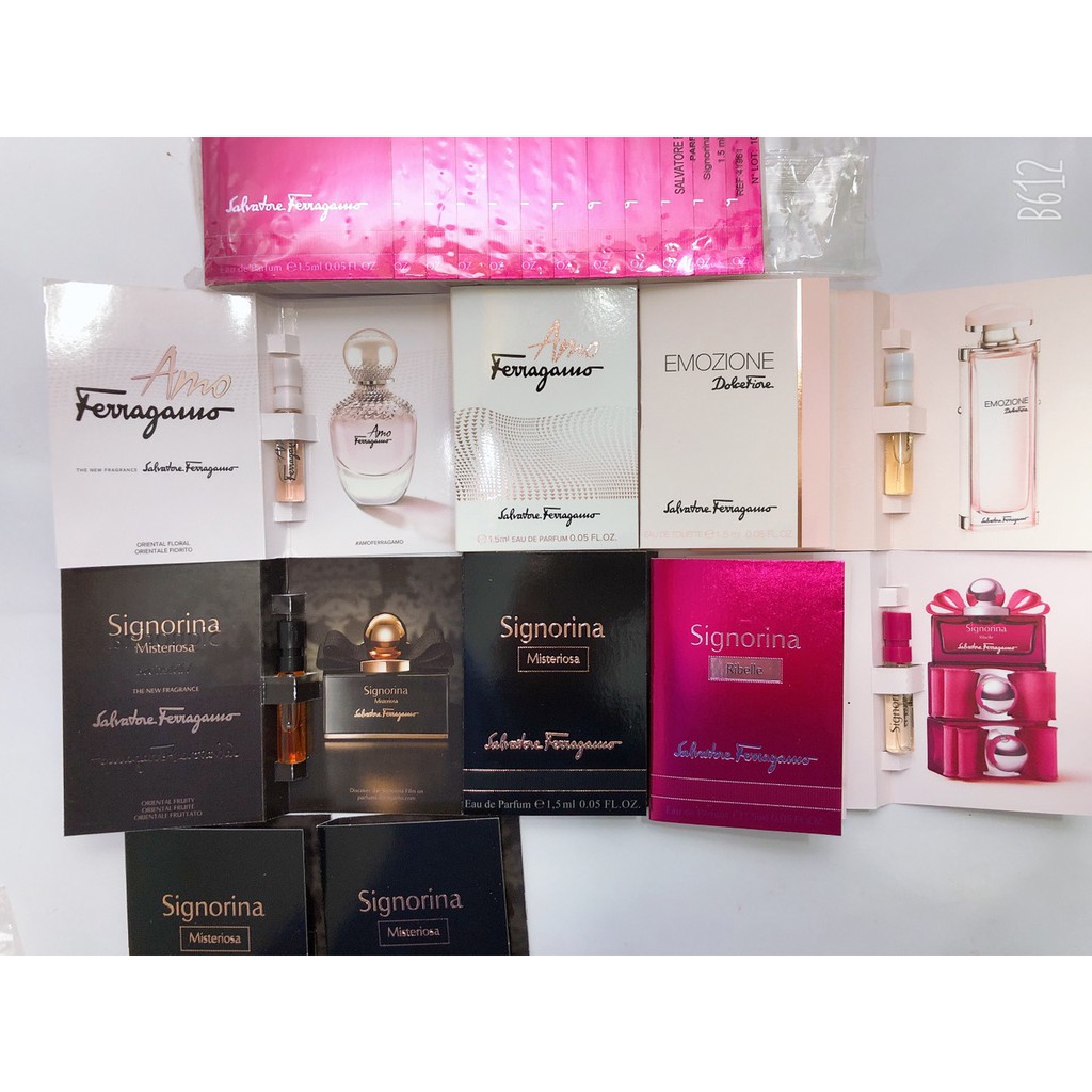[Vial chính hãng] Nước hoa Signorina Salvatore Ferragamo, Ribelle, Misteriosa