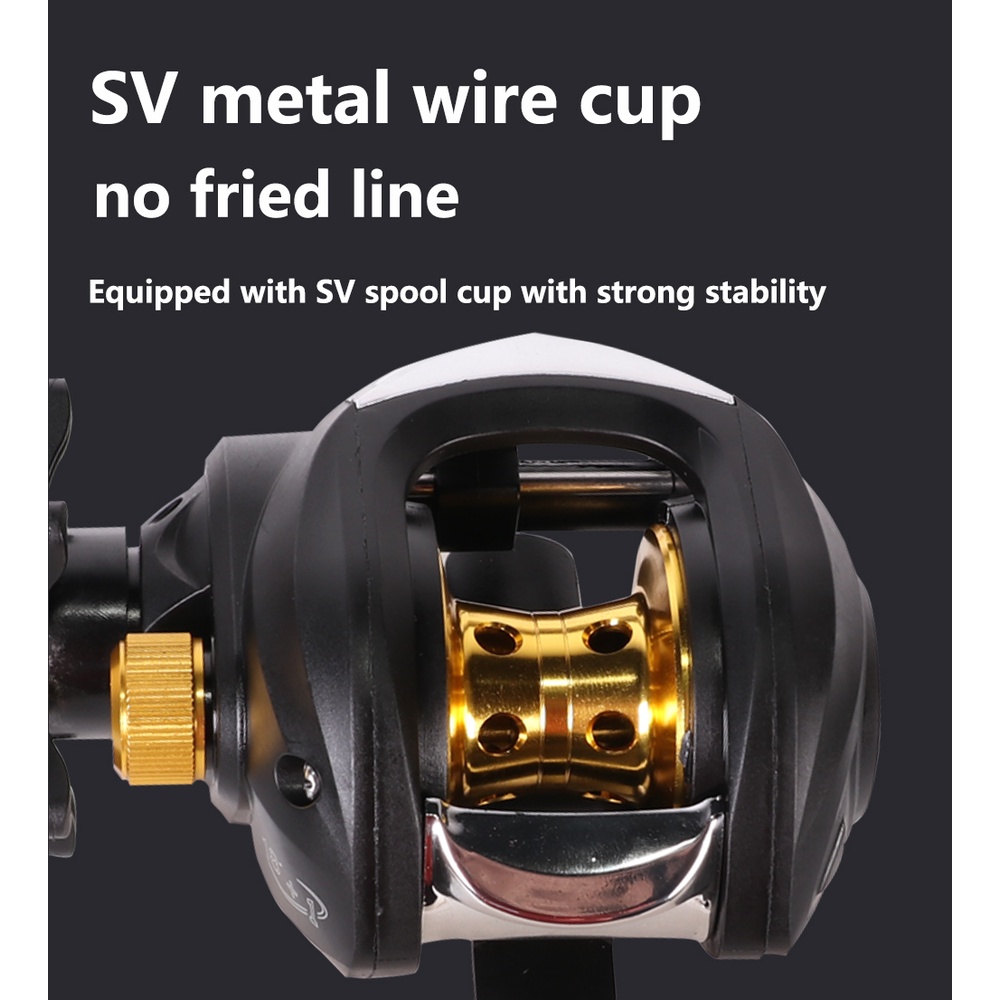 Máy Câu Ngang Máy Câu Lure Loại Máy Câu Cá Tay Trái Và Tay Phải，Tỷ lệ bánh răng 7.2: 1, 8+1BB